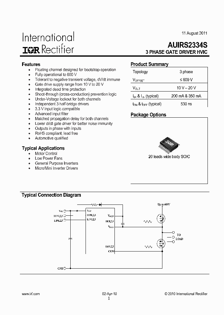 AUIRS2334S_8318249.PDF Datasheet