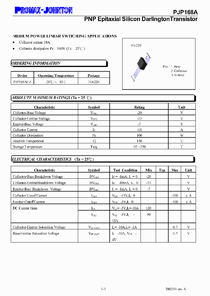 PJP168ACZ_8332622.PDF Datasheet