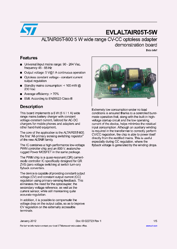 EVLALTAIR05T-5W_8337727.PDF Datasheet