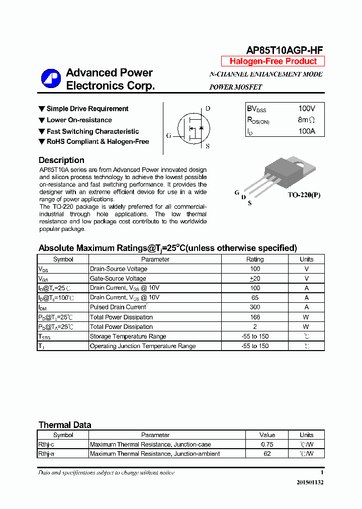 AP85T10AGP-HF-16_8354035.PDF Datasheet