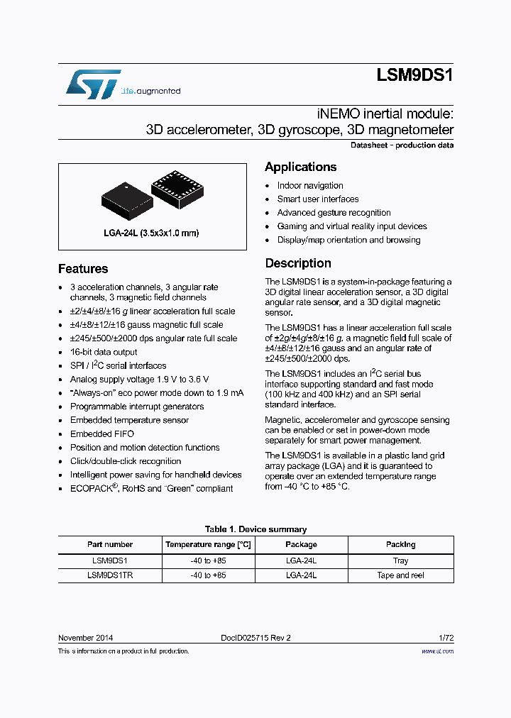 LSM9DS1_8359725.PDF Datasheet