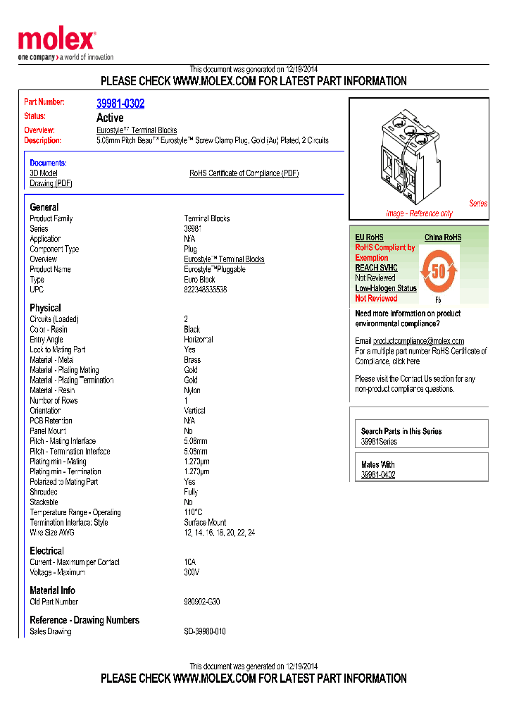 39981-0302_8383604.PDF Datasheet