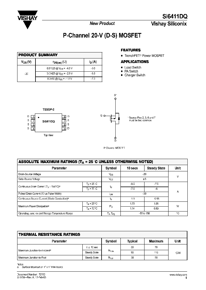 SI6411DQ_8463349.PDF Datasheet