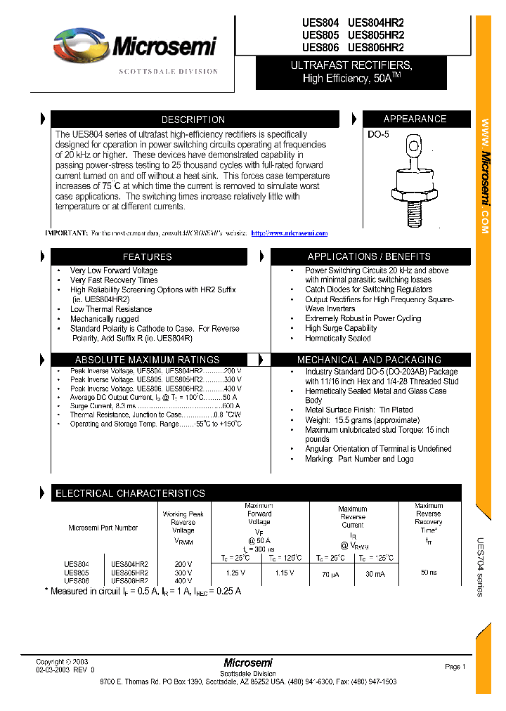 UES806HR2_8583060.PDF Datasheet