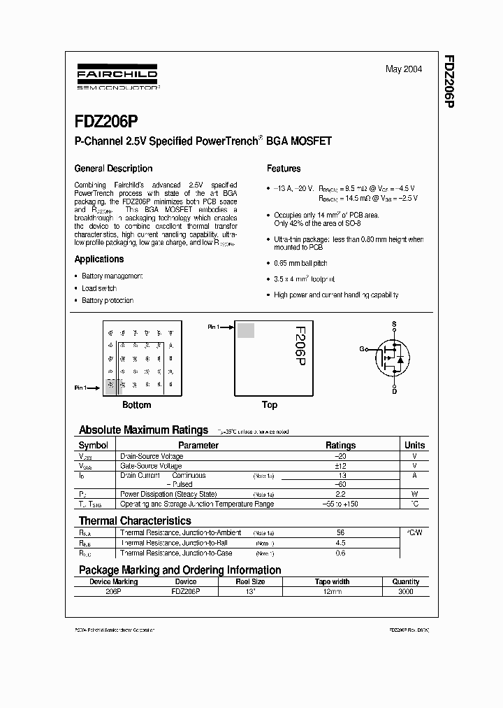 FDZ206PNL_8606935.PDF Datasheet