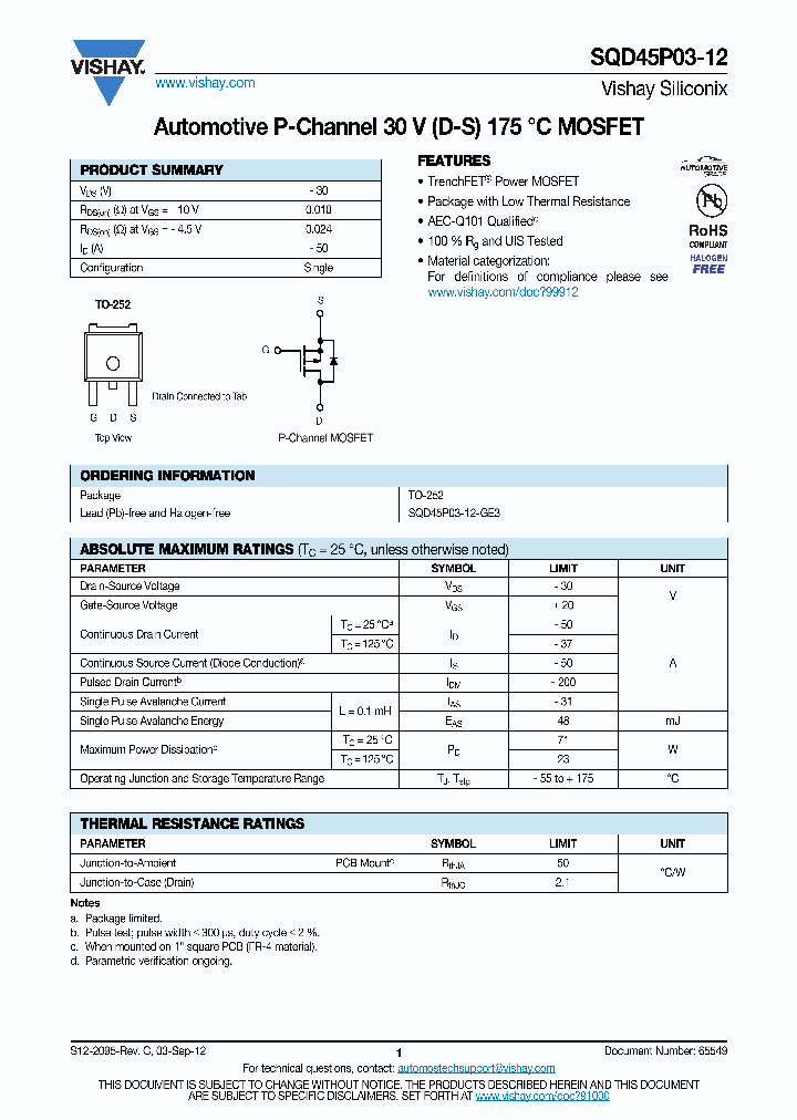 SQD100N03-3M4_8725866.PDF Datasheet