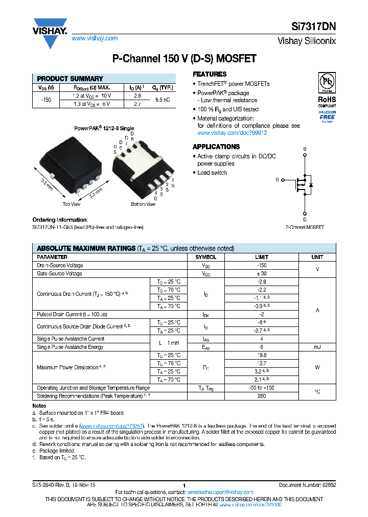 SI7317DN_8757110.PDF Datasheet