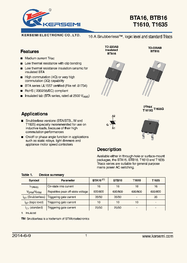 Btb16 600bw datasheet на русском схема