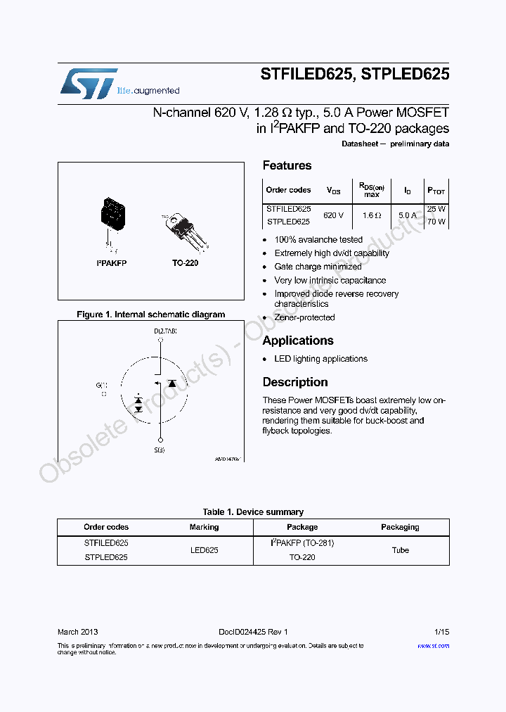 STPLED625_8824223.PDF Datasheet