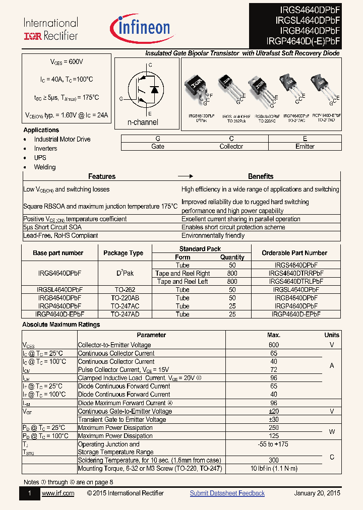 IRGP4640DPBF_8841565.PDF Datasheet