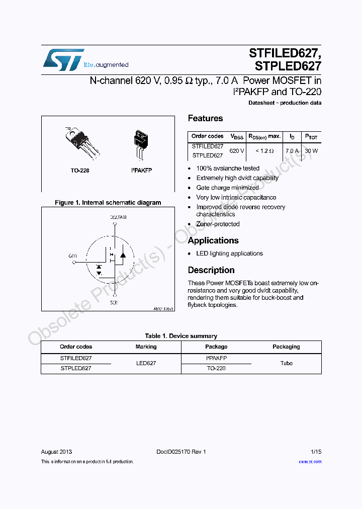 STFILED627_8834746.PDF Datasheet