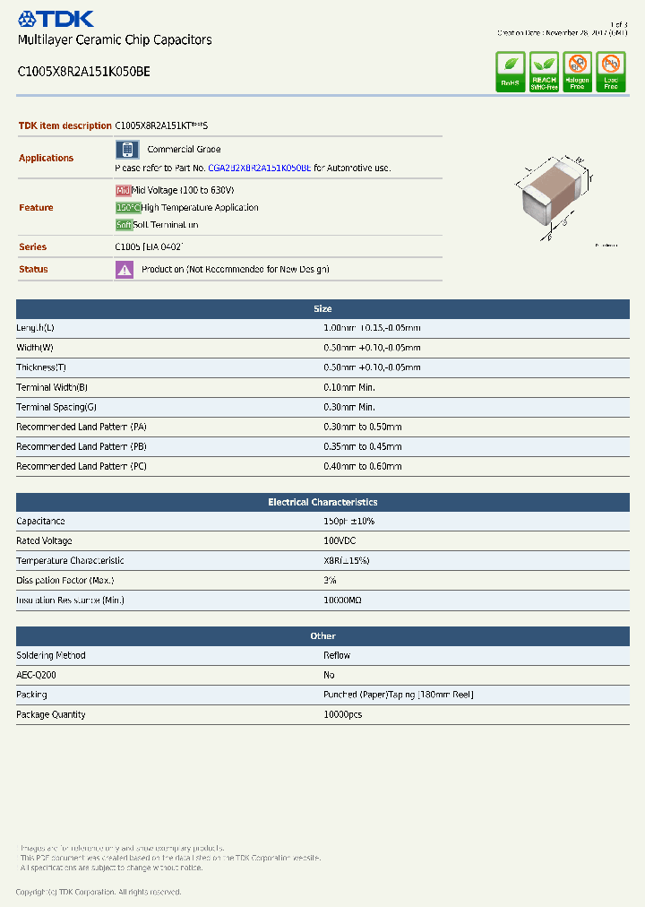 C1005X8R2A151K050BE_8835658.PDF Datasheet