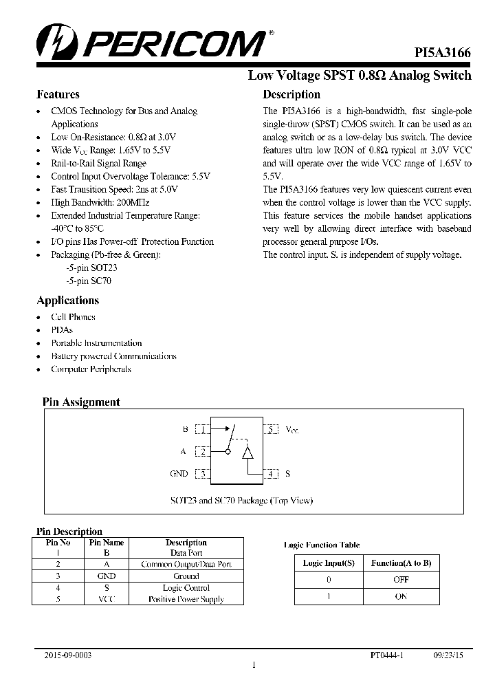 PI5A3166TAEX_8853450.PDF Datasheet