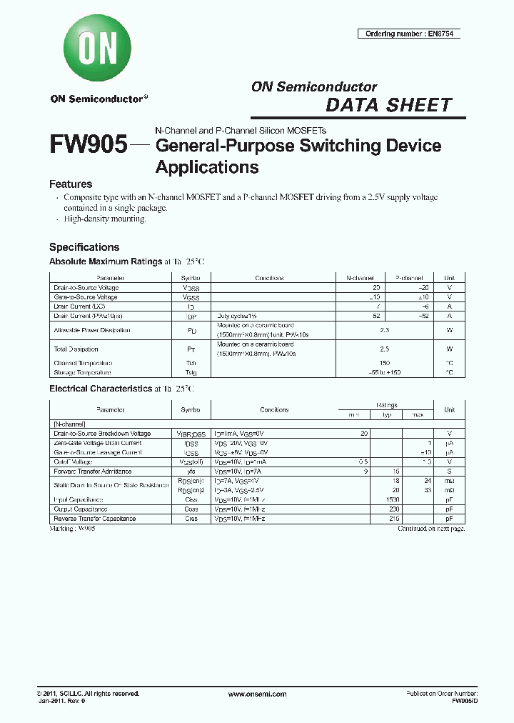 FW905_8874804.PDF Datasheet