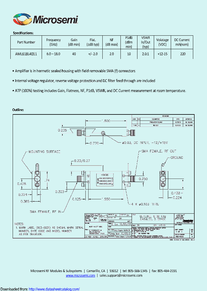 AML618L4011_8891871.PDF Datasheet