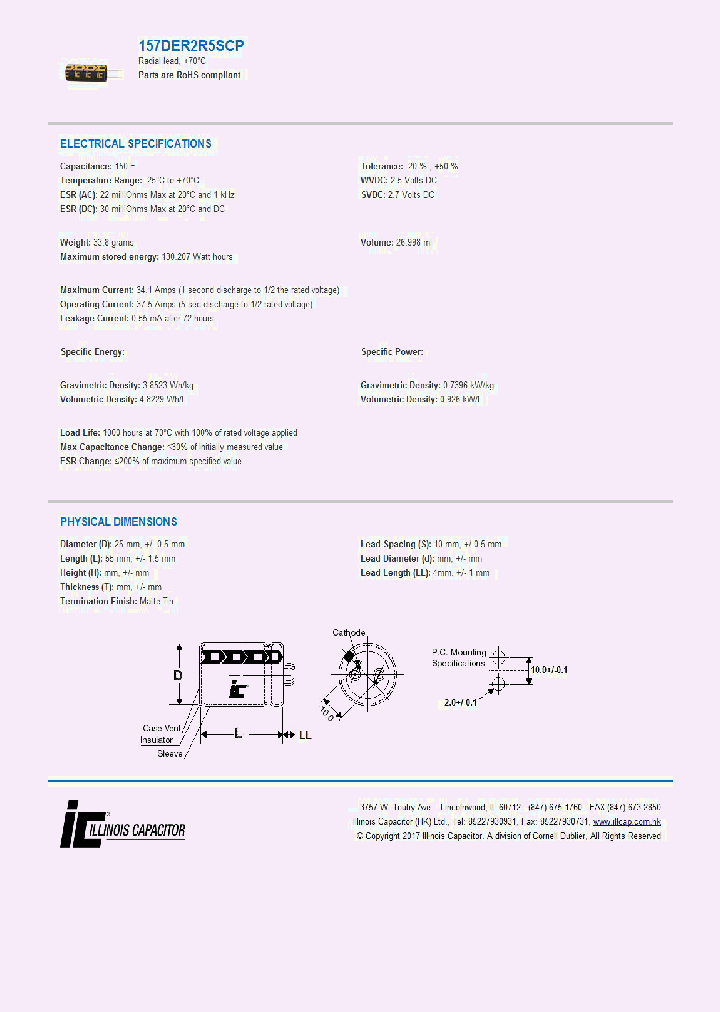 157DER2R5SCP_8892452.PDF Datasheet