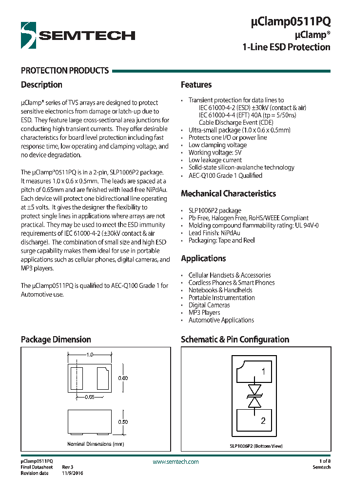 UCLAMP0511PQ-16_8918805.PDF Datasheet