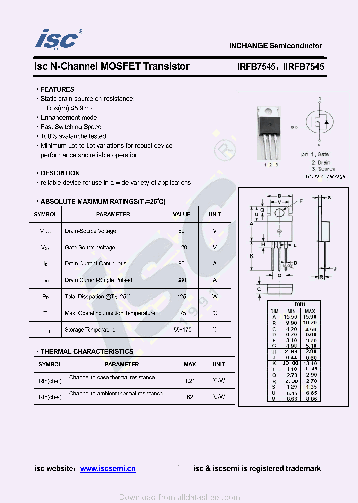 IRFB7545_8941211.PDF Datasheet