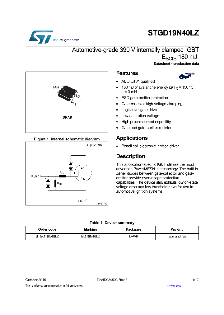 STGD19N40LZ_8945010.PDF Datasheet