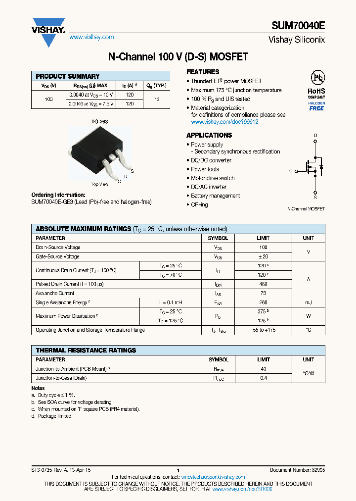 SUM70040E_8947239.PDF Datasheet