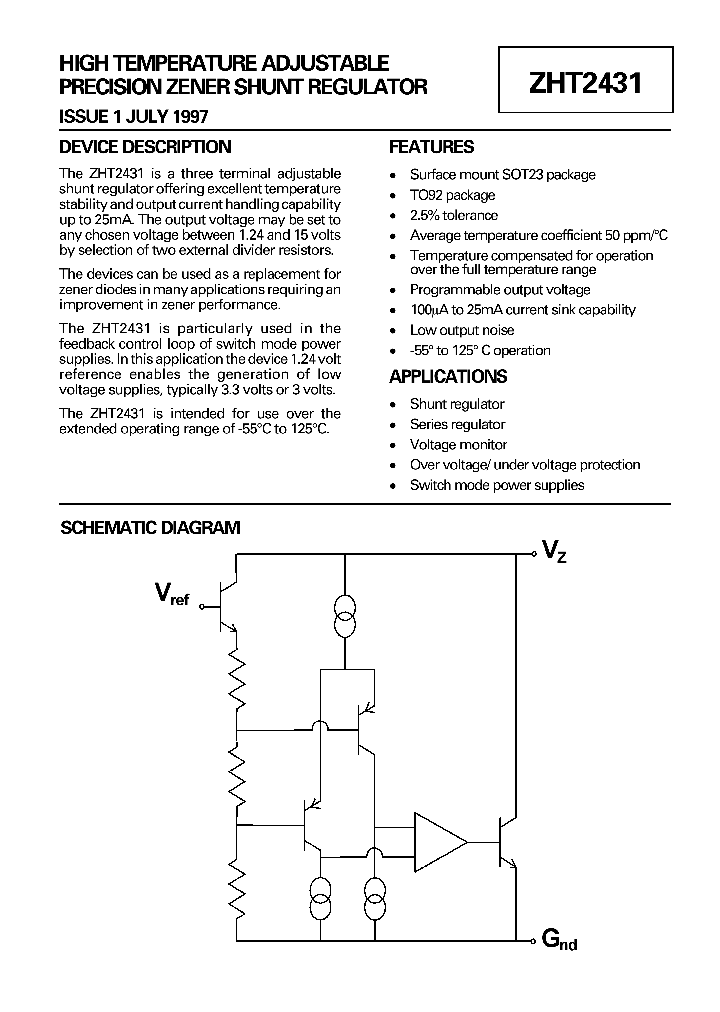 ZHT2431_8952755.PDF Datasheet