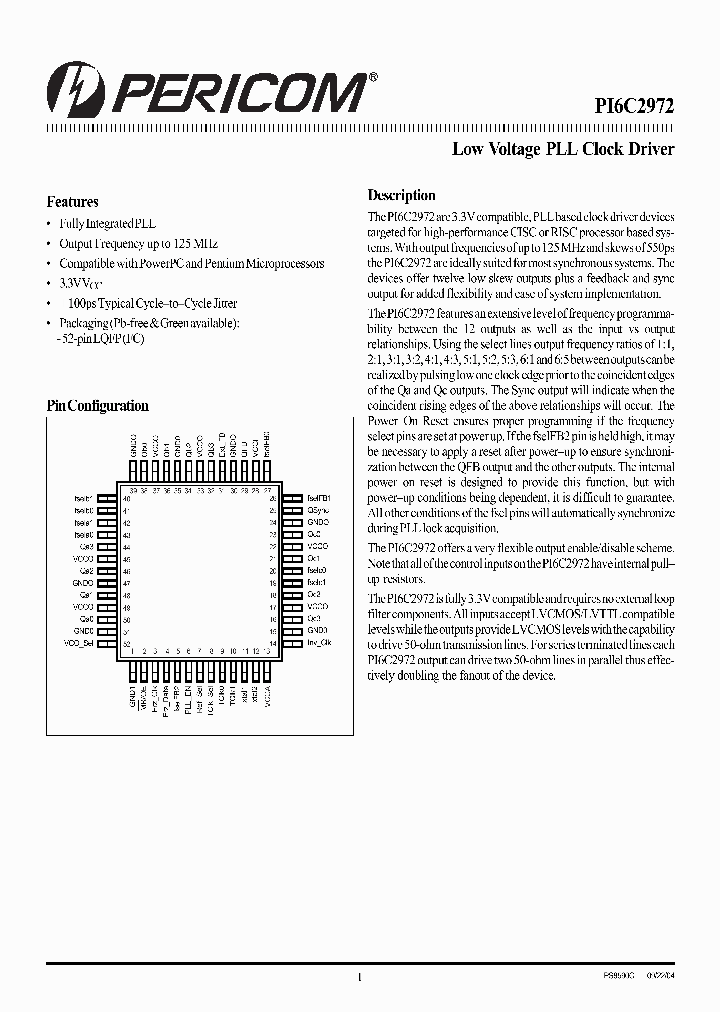 PI6C2972FCE_8962685.PDF Datasheet