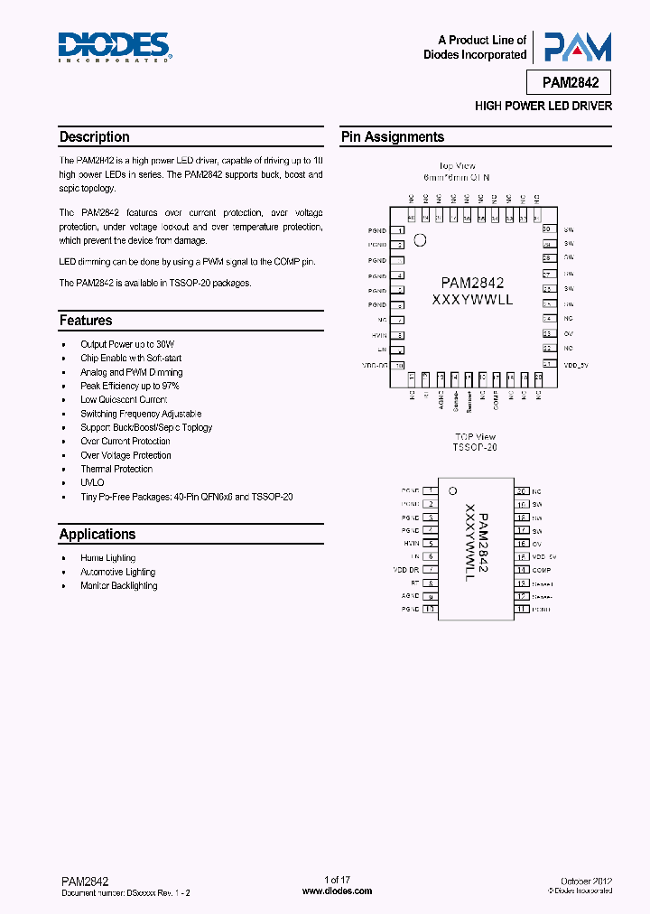 PAM2842TJR_8981707.PDF Datasheet