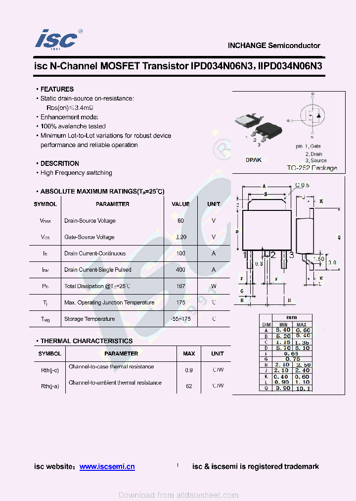 IPD034N06N3_8994362.PDF Datasheet