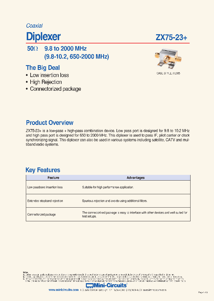 ZX75-23_9038384.PDF Datasheet