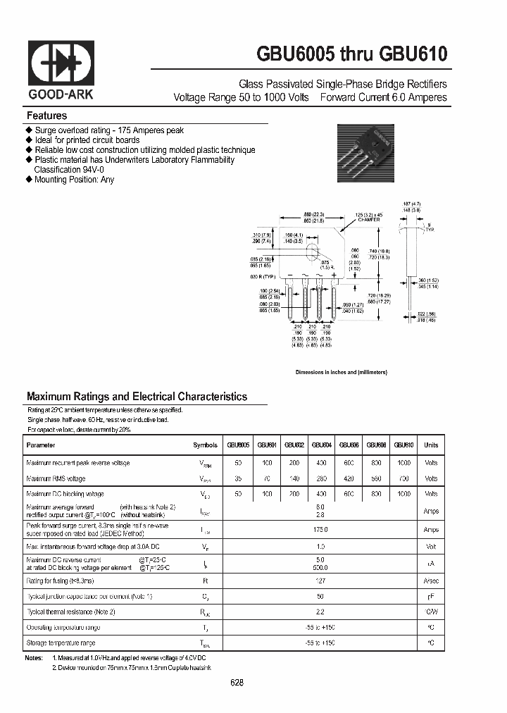 GBU608_9053012.PDF Datasheet