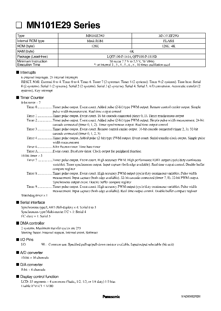 MN101EF29G_9053541.PDF Datasheet