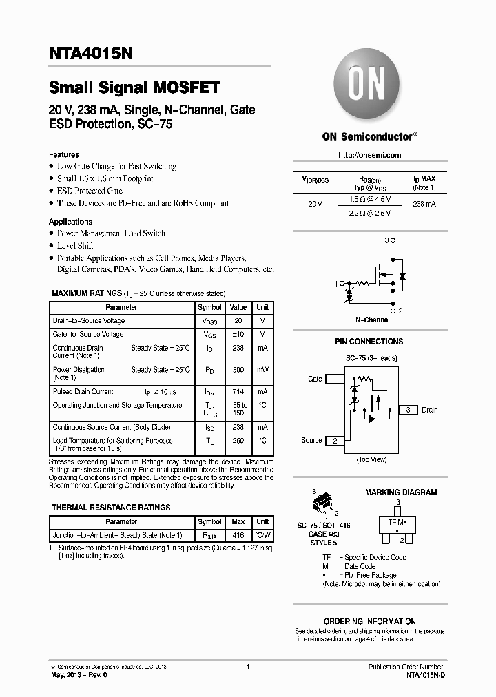 NTA4015N_9055520.PDF Datasheet