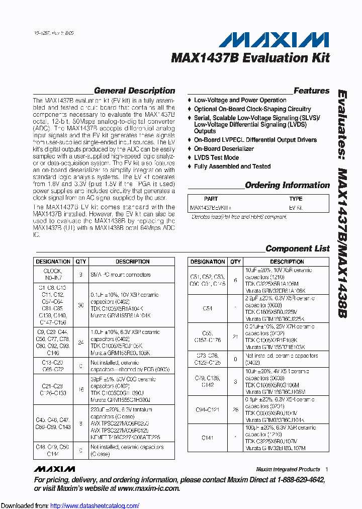 MAX1437BEVKIT_9075020.PDF Datasheet